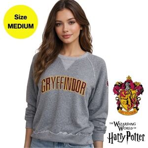 HARRY POTTER ⚡️Gryffindor Classic Gray Crewneck Sweater (Size Medium)